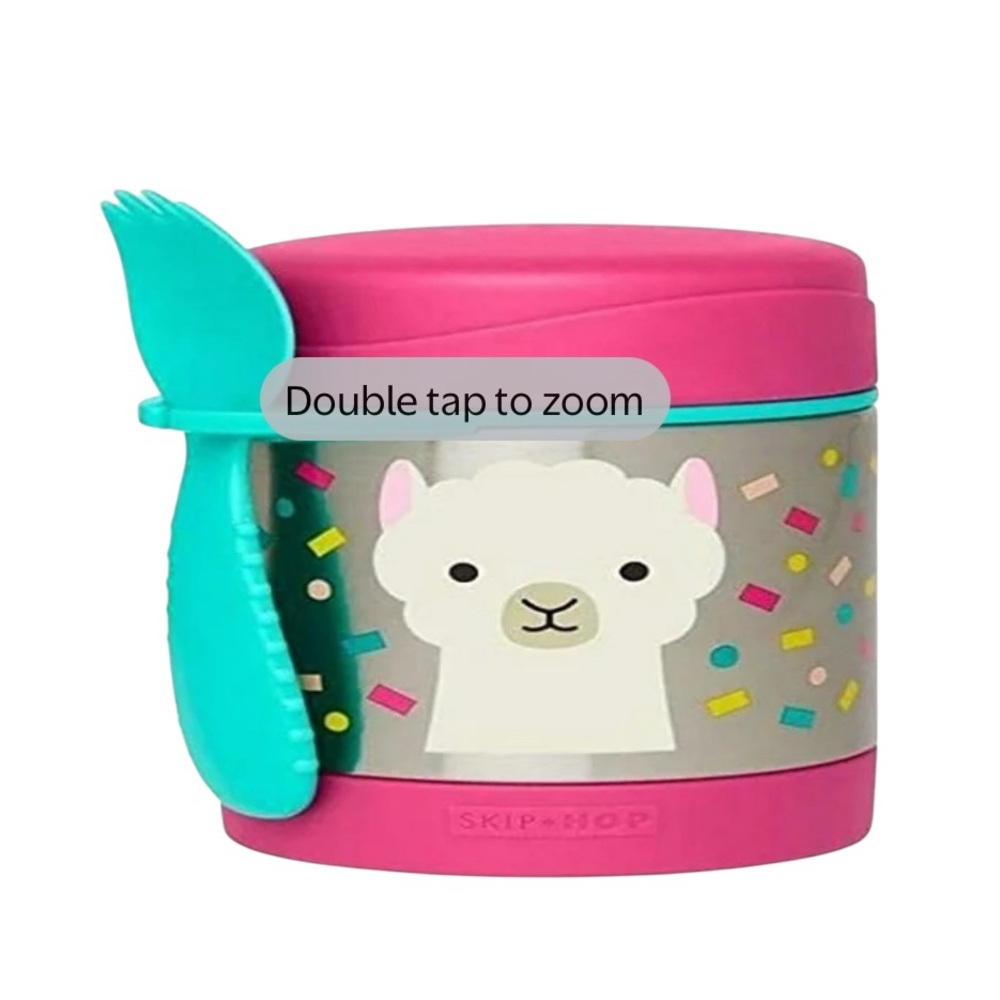 Skip Hop Insulated Baby Food Jar Zoo Llama New